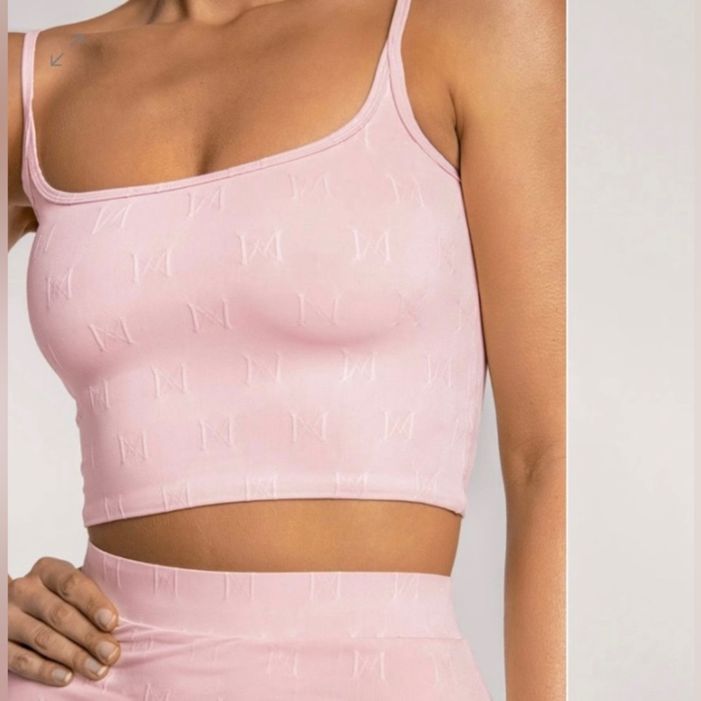 Meshki Jaquard Tank Crop Top